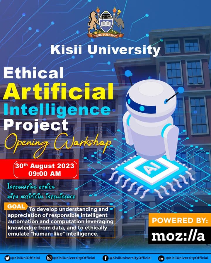 Kisii University and Mozilla commence a partnership project aimed to see IT students to enmesh ethics in their studies.
