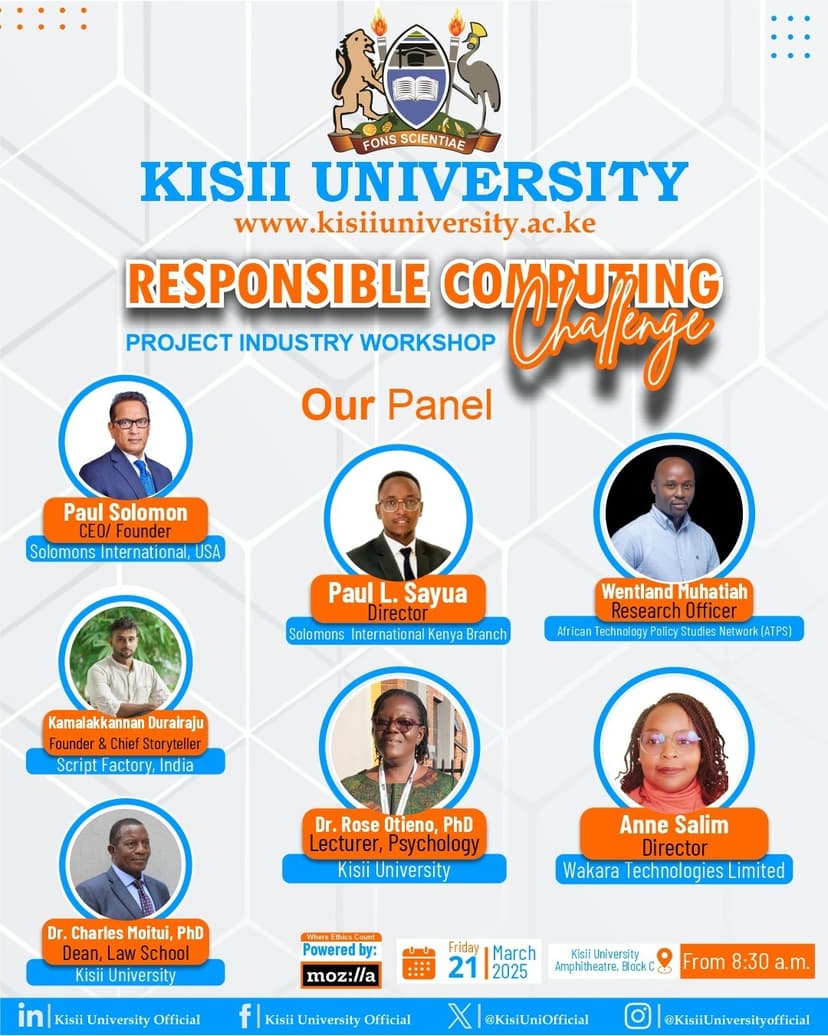 Discussion with panel drawn from all over the globe on Mozilla Responsible Computing Project.